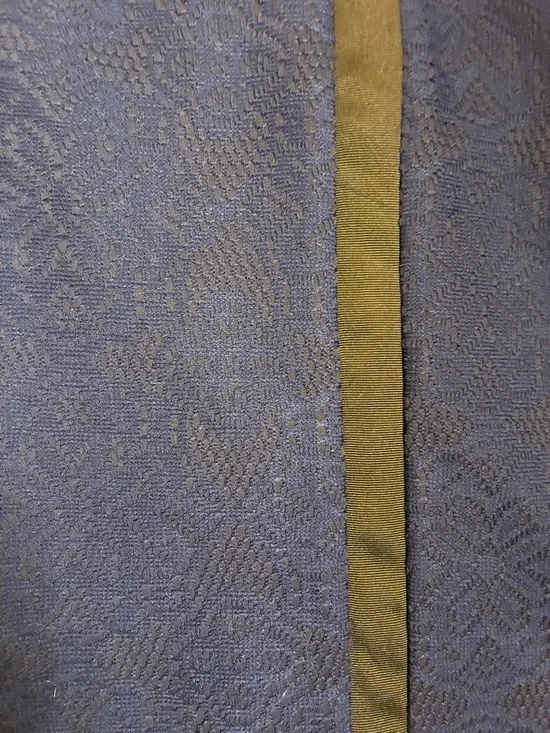 New York & Company Navy Pencil Skirt with Black Vertical Trim - Picture 6 of 6